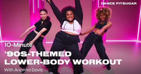 This 10-Minute Hip-Hop Dance Workout Teaches Some of the Best '90s Moves https://www.popsugar.com/fitness/10-minute-90s-hip-hop-dance-workout-49256616 #diet #yoga Hip Hop Dance Moves, 90s Dance, Dance Motivation, Get Toned, Popsugar Fitness, 10 Minute Workout, 90s Hip Hop, Lower Body Workout, Hip Hop Dance