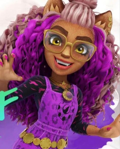 Clawdeen Halloween, Animated Friends, Purple Streaks, Son Of Hades, Hex Girls, Arte Monster High, Clawdeen Wolf, Moster High, Afro Latina