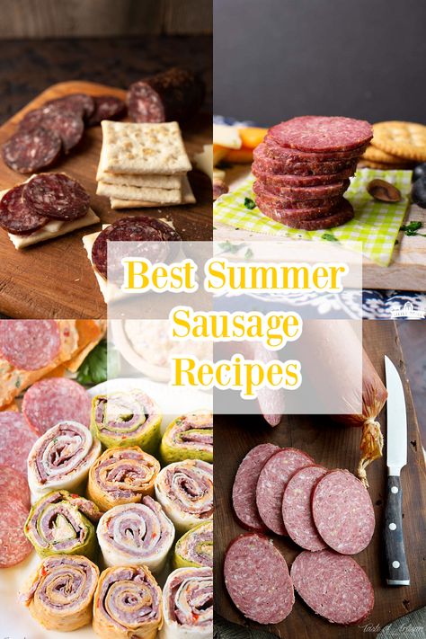 What To Do With Summer Sausage, Summer Sausage Sandwich, Recipes Using Summer Sausage, Summer Sausage Meal Ideas, Recipes With Summer Sausage, Summer Sausage Recipes Dinners, Summer Sausage Appetizers, Hillshire Farm Sausage Recipes, Meat Boards