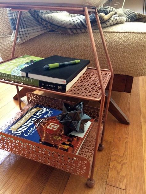 Updating a Mid-Century Modern Magazine Rack Modern Magazine, Spring Inspiration, Mid Century Modern Style, Our House, Kotatsu Table, Living Area, My Husband, Magazine Rack, Century Modern