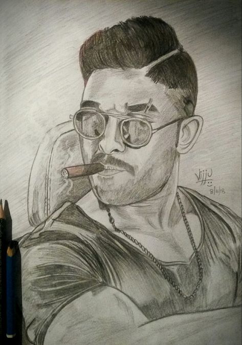 Allu Arjun Drawing Pencil Easy, Allu Arjun Drawing Pencil, Allu Arjun Sketch, Allu Arjun Drawing, Pencil Sketches Landscape, Pencil Sketch Portrait, Pencil Drawing Images, Pencil Drawings Of Girls, Pencil Portrait Drawing