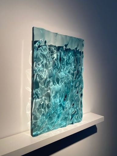 Water Resin Art, Resin Water Art, Water Office Design, Resin Water, Water Interior Design, Ocean Sculpture, Water Decor, Water Room, Water Surface