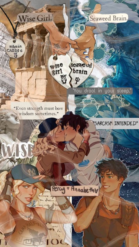 #pjo #percyjackson #annabethchase #percabeth #rickriordan Percy Jackson Wallpaper, Percy Jackson Head Canon, Percy And Annabeth, Wise Girl, Percy Jackson Fan Art, Percy Jackson Art, G Man, Annabeth Chase, Percy Jackson Books