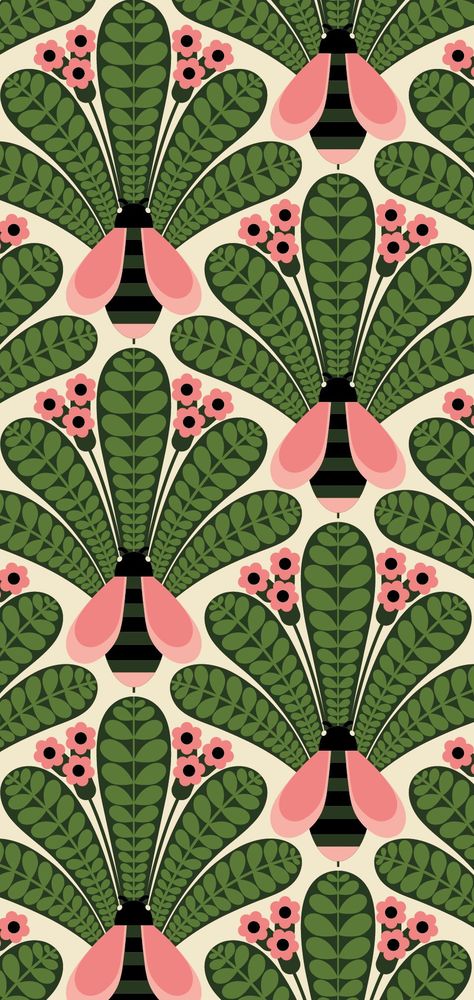 Best Of Amazon, Surface Pattern Design Inspiration, Memphis Pattern, Pattern Design Inspiration, Luxury Printing, Pattern Collection, Motif Vintage, Bee Print, Orla Kiely