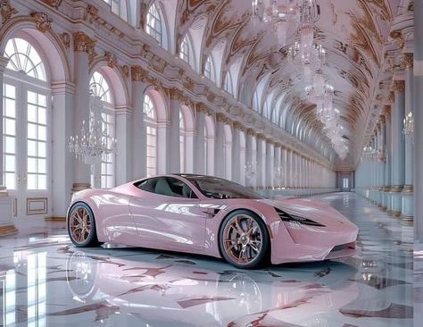 Pink Limousine, Pink Corvette, Pink Cars, Dream Cars Bmw, Good Looking Cars, Pretty Bike, Pimped Out Cars, Girly Car, Cute Car Accessories