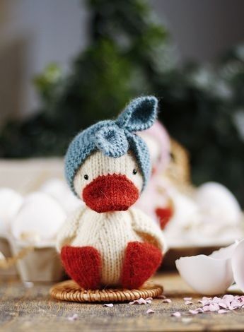 Duck Knitting Pattern, Easy Cute Crochet, Goose Amigurumi, Cute Crochet Patterns, Knit Amigurumi, Goose Pattern, Crochet Patterns Ideas, Duck Toy, Animal Knitting Patterns