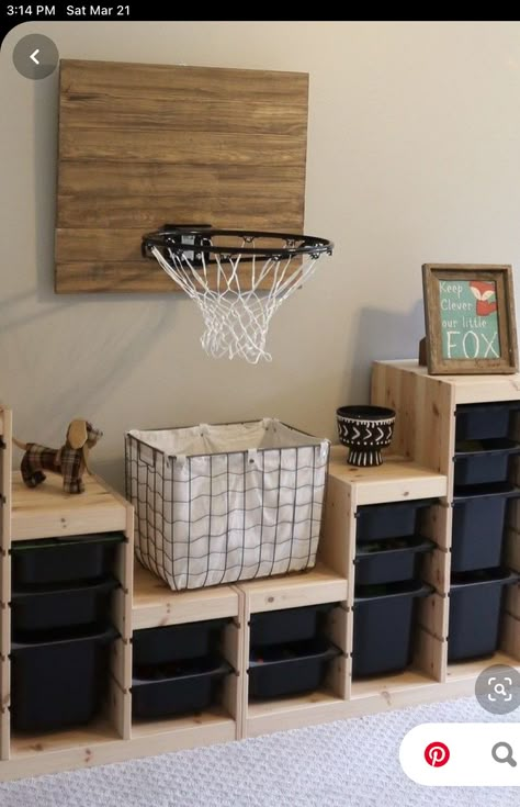 Boy Room Storage Ideas, Creative Playroom, Boy Playroom, Playroom Organization Ideas, Small Playroom, Big Boy Bedrooms, Boys Playroom, Kids Room Interior Design, Playroom Organization