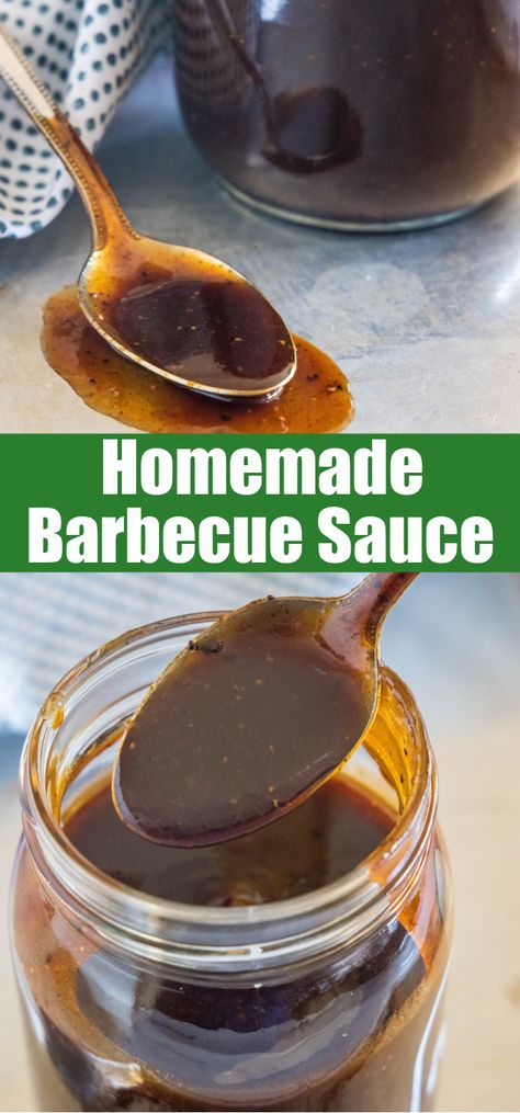 This easy homemade barbecue sauce tastes way better than store-bought! It’s sweet, tangy, and perfect on wings, ribs, grilled meat, and more. #homemade #barbecuesauce #BBQ Best Homemade Bbq Sauce, Homemade Barbecue Sauce Recipe, Barbecue Sauce Recipe, Homemade Bbq Sauce Recipe, Homemade Baked Beans, Homemade Barbecue, Homemade Bbq Sauce, Barbecue Sauce Recipes, Homemade Barbecue Sauce