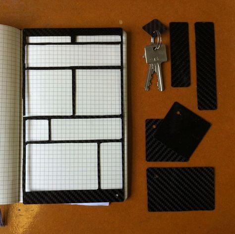 Picture of Carbon Fibre Moleskine Template Moleskine Templates, Create Templates, Sketchbook Idea, Moleskine Planner, Organization Planner, Organization Bullet Journal, Notebook Templates, Bullet Planner, Moleskine Notebook