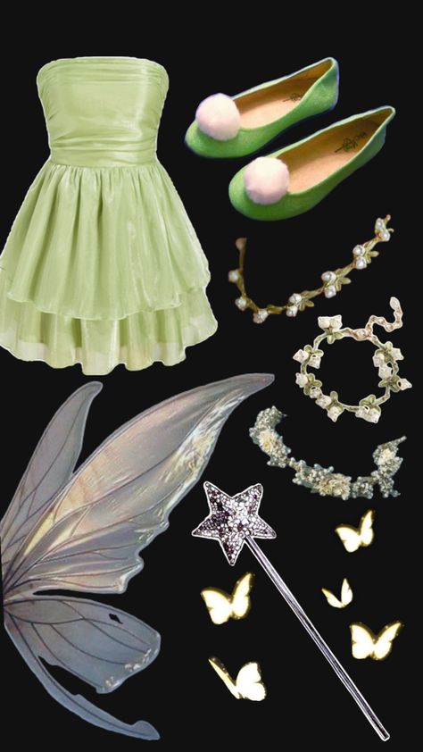 Tinkerbell Aesthetic, Tinkerbell Halloween Costume, Tinkerbell Costume, Tinker Bell Costume, Halloween Costume Outfits, Halloween Inspo, Halloween Inspiration, Tinker Bell, Halloween Costumes