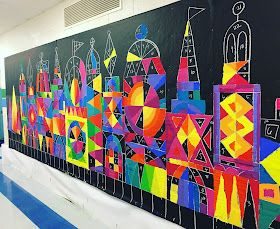 Paintbrush Rocket: It's a Small World Mural - Time-Lapse Video - 3rd, 4th, & 5th Small World Mural, Blair Art, Mary Blair Art, Joey Chou, March Art, Collaborative Mural, Intermediate Colors, 2023 School, Woman Artist