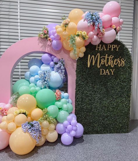 Mother’s Day Photo Op Ideas, Mother’s Day Balloon Back Drop, Mother’s Day Backyard Decorations, Mothers Day Garland, Mother’s Day Room Decoration, Happy Mother’s Day Balloon Garland, Mother’s Day Balloon Arch, Mothers Day Balloon Arch, Back Drops For Mother’s Day