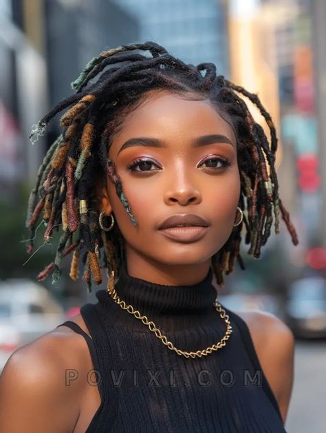 Faux Locs Hairstyle, Black Women Dreadlocks, Dreadlocks Updo, Beautiful Dreadlocks, Faux Locs Hairstyles, Dreadlock Styles, Cute Styles, Hair Advice, Updo Hairstyles