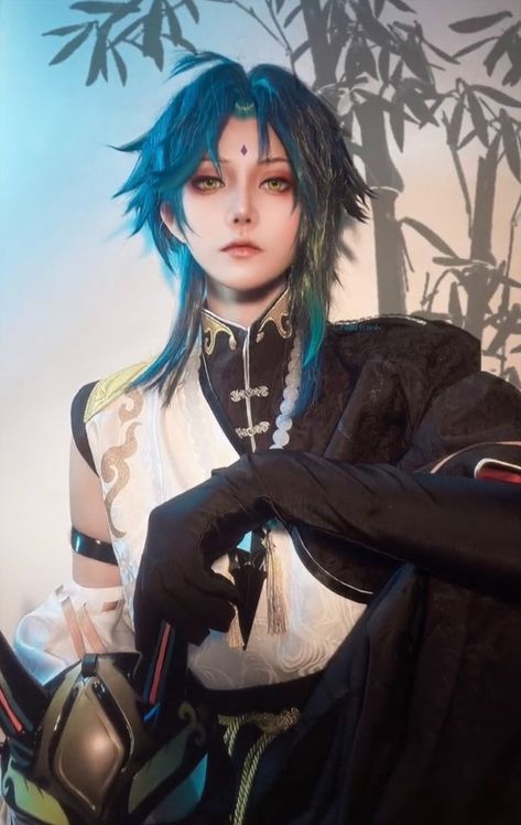 Xiao Cosplay Makeup, Xiao Makeup Genshin, Xiao Cosplay, Cosplay Genshin, Best Cosplay Ever, Genshin Impact Cosplay, Male Cosplay, Cosplay Characters, Amazing Cosplay