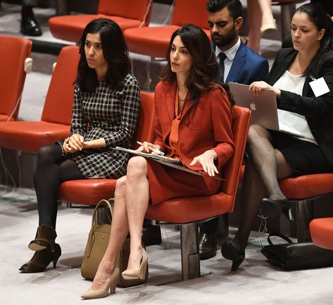 Nadia Murad, Amal Alamuddin, United Nations Security Council, Amal Clooney, Prince Charles, Work Wardrobe, United Nations, Boss Lady, Role Models