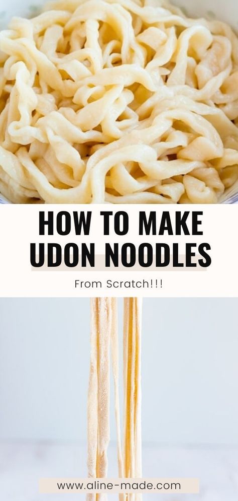 Recipe For Udon Noodles, Making Udon Noodles, Homemade Japanese Noodles, Homemade Udon Noodle Recipe, How To Make Udon Noodles From Scratch, How To Make Udon Noodles, Homemade Udon Noodles, Home Made Noodles Recipe, Udon Noodle Recipe