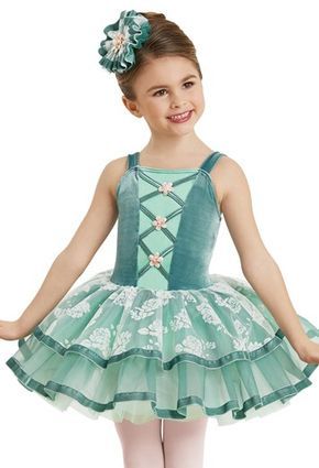 T5:30A Pre-K Ballet "Speckled Frogs" Flower Tulle Dress, Ballerina Dresses, Fairy Costume For Girl, Speckled Frogs, Crossover Crop Top, Peasant Crop Top, Flower Tulle, Jazz Pants, Recycled Dress