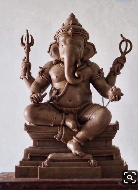 Ganesh Sculpture, Ganpati Idol, Ganesha Sculpture, God Sculpture, Ganesh Murti, Theravada Buddhism, Clay Ganesha, Shri Ganesh Images, Butterfly Art Painting