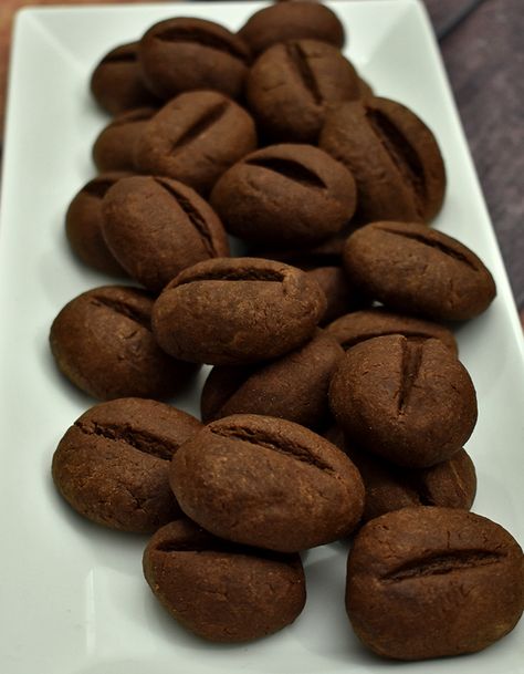 Coffee Bean Cookies Recipe, Cookies Recipes Eggless, Eggless Crepes, Coffee Bean Cookies, Trending Cookies, Coffee Cookies Recipe, Bean Cookies, Eggless Cookie Recipes, Coffee Desserts