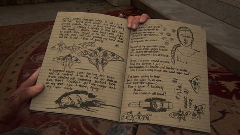 Condolences Notes, Old Journal, Ellie Tlou, Last Of Us Part 2, Diary Gift, Art Style Inspiration, Last Of Us, Journal Entries, Journal Prompts