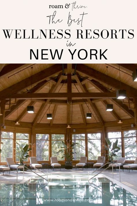 Discover the best wellness retreats and resorts in New York State and New York City. Find the perfect place to escape for the weekend and to relax for a spa day in New York or a couples escape. New York City | New York travel | New York wellness | wellness travel | wellness retreat New York | NYC wellness | wellness NYC Spas In New York City, Best Spas In Nyc, New York Spa, Nyc Spa, Spa Weekend Getaway, Nyc Girls Trip, Travel Wellness, Ayurvedic Spa, Couples Spa