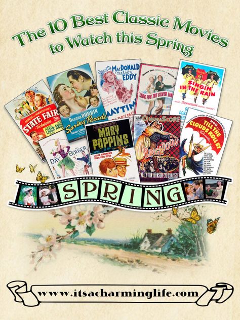 Spring Movies, Spring Movie, Best Classic Movies, Good Old Movies, Spring Cottagecore, Donald O'connor, Jeanette Macdonald, Movie Ideas, Movie Recommendations