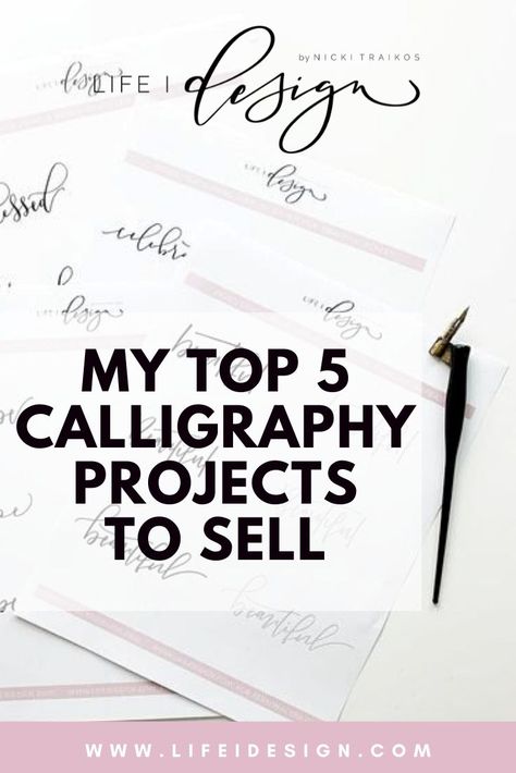 Hand Lettering Business, Modern Calligraphy Quotes, Craft Show Table, Calligraphy Projects, Oil Based Markers, Learn Modern Calligraphy, Business Plan Outline, Projects To Sell, Learn Hand Lettering