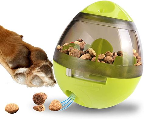 Zellar Treat Dispensing Dog Toy for Boredom, Interactive Treat Puzzle Dog Toy, Dog Treat Ball Dispenser Toy, Slow Feeder Dog Game Brain Stimulating Ball Food, Dog Toys For Boredom, Pet Food Dispenser, Brain Games For Dogs, Dog Treat Toys, Dog Puzzle Toys, Dog Enrichment, Dog Games, Dog Puzzles