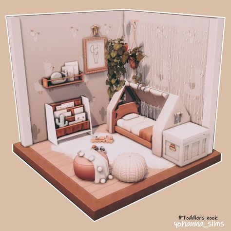 Sims 4 Toddler Room Ideas, Sims Toddler Room, Bloxburg Toddler Room Ideas, Sims 4 Kids Bedroom, Sims 4 Toddler Room, Small Toddler Rooms, Small Toddler Bedroom, Sims Room, Sims Rooms