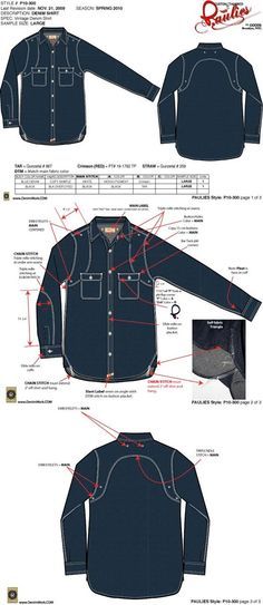 Pauiles denim shirt tech pack created by denimwork Mens Shirts Design, Shirt Tech Pack, T Shirt Drawing, Design Tech, Sewing Shirts, Technical Drawings, Denim Shirt Men, Denim Shirts, Fashion Vocabulary