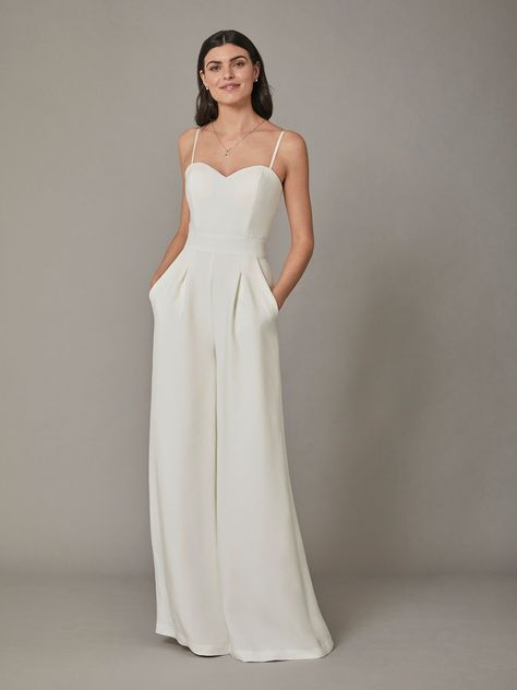 Ryo Jumpsuit | Catherine Deane | THE DRESS TRIBE Catherine Deane, Jesus Peiro, Bridal Jumpsuit, Wedding Jumpsuit, Ivory Bridal, Designer Wedding Dresses, Dream Dress, Wedding Outfit, I Dress