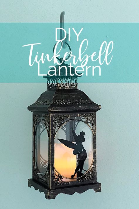 Tinkerbell Lantern - Jen Lawrence Blog Disney Themed Nursery, Neverland Nursery, Luminaria Diy, Peter Pan Nursery, Deco Disney, Casa Disney, Disney Bedrooms, Baby Room Themes, Baby Nursery Themes