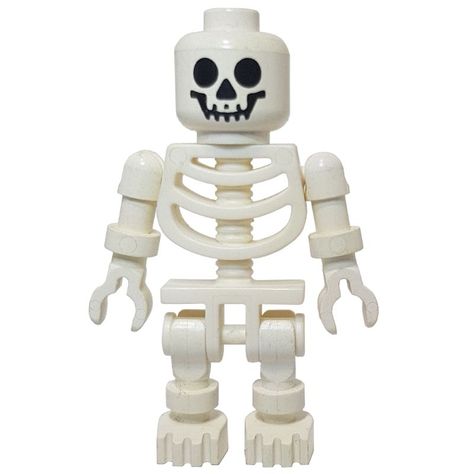 LEGO Set fig-002229 Skeleton, Standard Face, Ball Joint Arms (3626b Head) (Minifig - Front) Lego Skeleton, Lego Tattoo, Lego 3d, Lego Zombies, Silly Skeleton, Spiderman Tattoo, Lord Of The Rings Tattoo, Lego Jurassic, Lego System