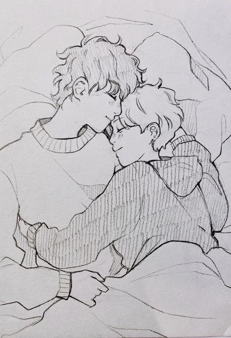 2 People Cuddling Drawing Base, Laying On Someones Chest Pose, Cuddle Base Drawing, Sleeping Together Pose, Snuggling Poses Drawing, Snuggling Pose Reference, Comfort Poses Drawing, Boy X Boy Poses Drawing Base, Two People Sleeping Reference