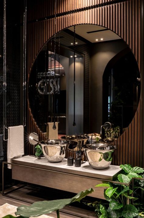 An international hub for all those who love Italian excellence, exclusivity and style, Casa Gessi Singapore showcases the beauty and style of the Gessi collections.

#gessicollections #singapore #bathroominspiration #homedecor #italiandesign #lifestyle Gessi Showroom, Showroom Design, Bathroom Inspiration, Round Mirror Bathroom, Italian Design, Lighted Bathroom Mirror, The Beauty, Showroom, Singapore