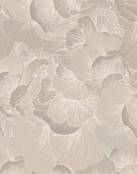 Luxury interior wallpaper and pillows by 17 Patterns are available at The Pattern Collective. Wallpaper Design, Floral Wallpaper, Texture, Grey, Floral, Flowers, Pattern, White, Design