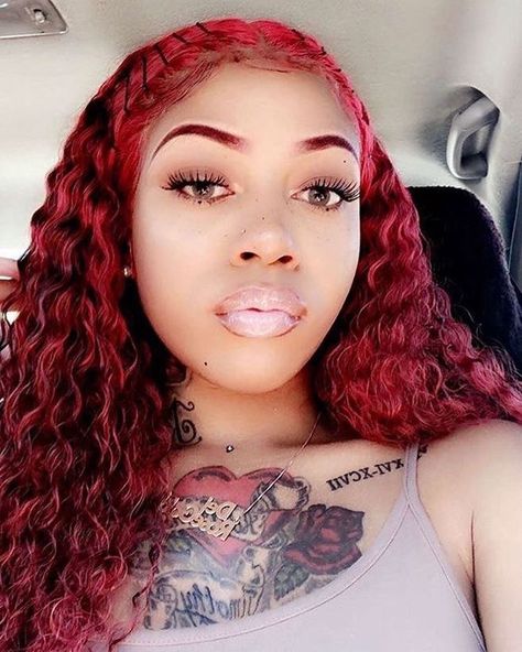 Red Eyebrows, Pinterest Baby, Red Curly Hair, Red Wigs, Curly Lace Front Wigs, Raw Hair, Hair Laid, Free Hair, Remy Human Hair