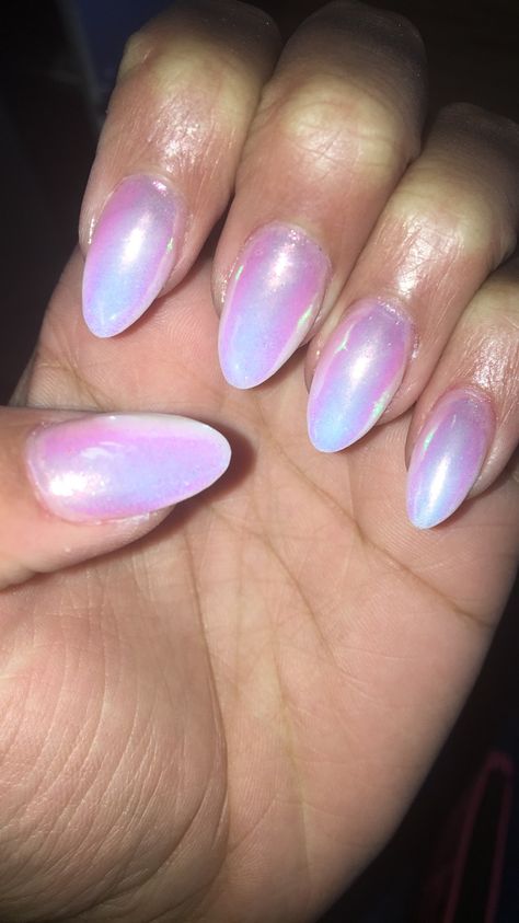 unicorn nails 💓🦄 Unicorn Dust, Unicorn Nails, Chrome Powder, Hair Nails, Chrome Nails, Valentines Nails, Powder Nails, Nails Nails, Nail Ideas