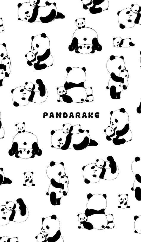 Panda Illustration Cute, Cute Panda Illustration, Fan Art Disney, Cute Panda Drawing, Cute Panda Cartoon, Panda Artwork, Panda Cute, Panda Family, Panda Illustration