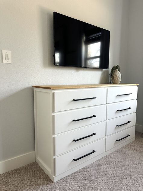 Ikea Malm Dresser Hack - Shanty 2 Chic Malm Drawers Hack, Ikea Malm Dresser Hack, Malm Dresser Hack, Diy Dresser Build, Diy Modern Farmhouse, Malm Drawers, Ikea Dresser Hack, Dresser Hack, Ikea Malm Dresser