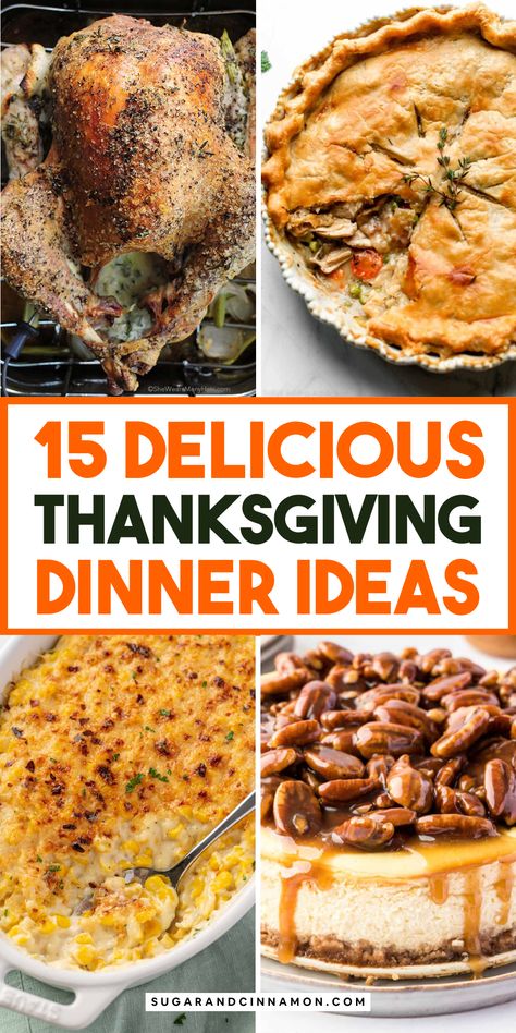 🥧🍽️ Elevate your Thanksgiving table with our top 14 dinner ideas! Whether you're craving traditional flavors or new recipes, find the perfect dish to delight your guests. Discover these delicious options and make your holiday meal special. Click to read and save for later! 🌟 Thanking Giving Food Ideas, Holiday Meal Recipes, Thanksgiving Recipes For 4 People, Different Ideas For Thanksgiving Dinner, Thanksgiving Walnut Recipes, Yummy Thanksgiving Recipes, Thanksgiving Day Meal Ideas, Non Traditional Thanksgiving Dinner Menu Ideas Simple, Thanksgiving Recipes Entree