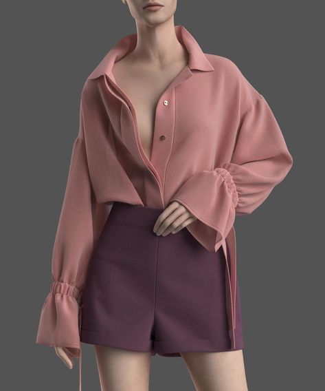 salmon x eggplant 🧬 #metime #clo3d #marvelousdesigner #3dfashion #3dvisualization #digitalfashion #cgi #whatisthis #idk 3d Clothes Modeling, Clo3d Patterns, Clo3d Design, Clo 3d Fashion, Clo3d Fashion, Digital Fashion Design, Clo 3d, 3d Inspiration, Draw Hands