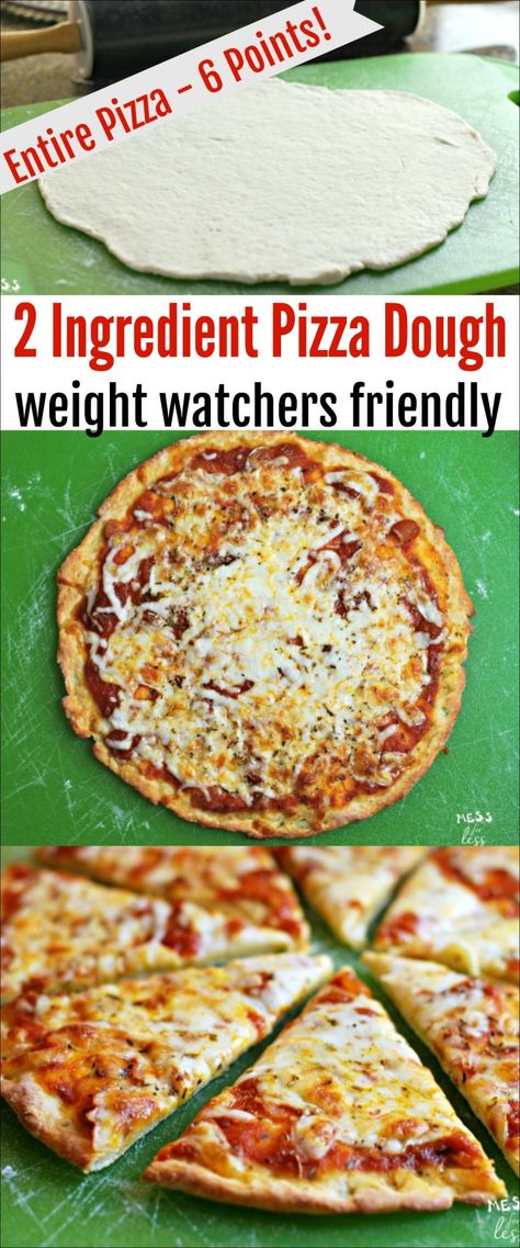 Ww Pizza, 2 Ingredient Pizza, 2 Ingredient Pizza Dough, Weight Watchers Pizza, Weigh Watchers, Weight Watchers Free, Two Ingredient, Ww Points, Weight Watcher Dinners