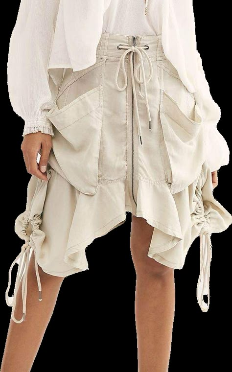 Ropa Upcycling, Utility Skirt, Fashion For Petite Women, Skirt Casual, Tennis Fashion, Free People Skirt, Fashion Design Clothes, Boho Clothing, Nirvana