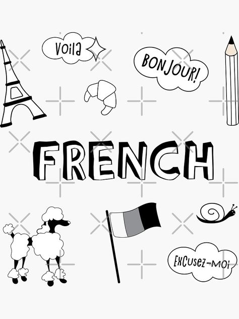 French Cover Page Ideas School, School Book Covers French, Notes Aesthetic French, French Subject Aesthetic, French Cover Page Ideas, French Notebook Cover Ideas, French Cover Page, French Notebook Cover, French Language Aesthetic