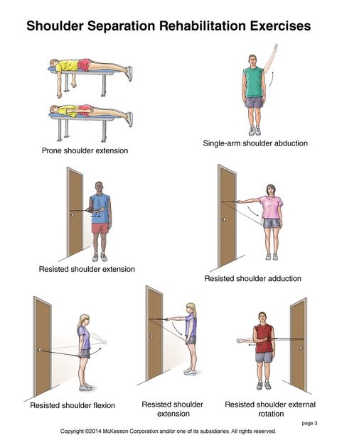 Summit Medical Group - Shoulder Separation Exercises Shoulder Exercises Physical Therapy, Frozen Shoulder Exercises, Bursitis Shoulder, Shoulder Rehab Exercises, Shoulder Pain Exercises, Shoulder Rehab, Stiff Shoulder, Rehabilitation Exercises, Back Stretches For Pain