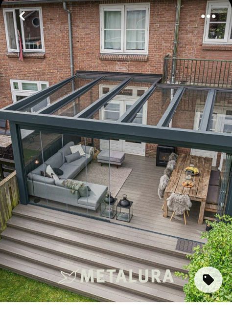 ,garden design ideas,small garden Garden Room Extensions, Summer House Garden, Rooftop Terrace Design, Mobile Home Porch, Back Garden Design, Back Porch Ideas Covered, House Extension Design, Patio Garden Design, Small Porches