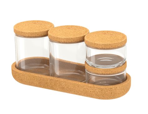 365 Jar, Ikea Godmorgon, Ikea Website, Kabinet Dapur, Ikea 365, Glass Storage Jars, Clear Glass Jars, Cork Lid, Tray Set