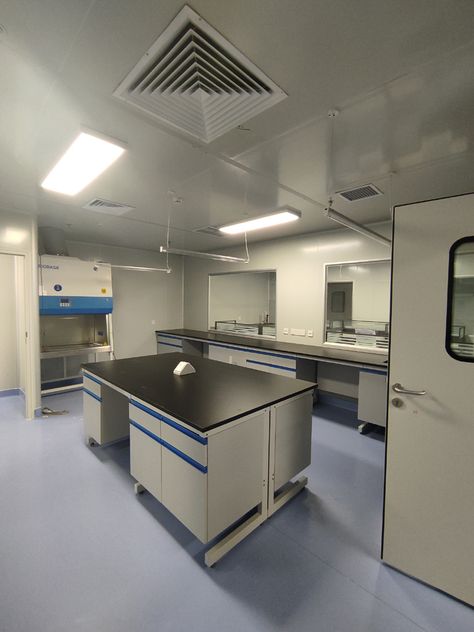 Medical laboratory design standards Medical Laboratory Design, Laboratory Idea, Hospital Laboratory, Laboratory Furniture, Clinical Laboratory, Laboratory Design, Lab Design, New Hospital, Modular Unit