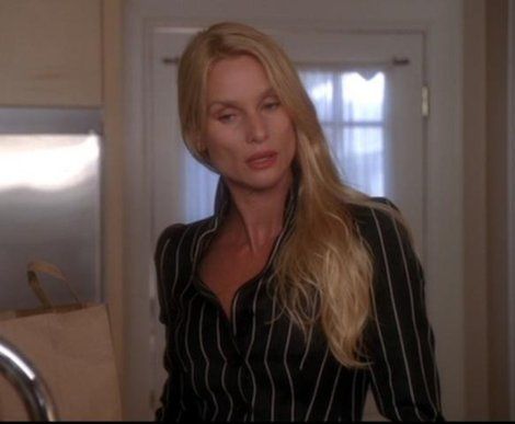 Eddie Britt Outfits, Desperate Housewives Edie Britt, Edie Britt Outfits, Edie Britt, Being Girly, Nicollette Sheridan, Armani Suit, Wisteria Lane, Felicity Huffman